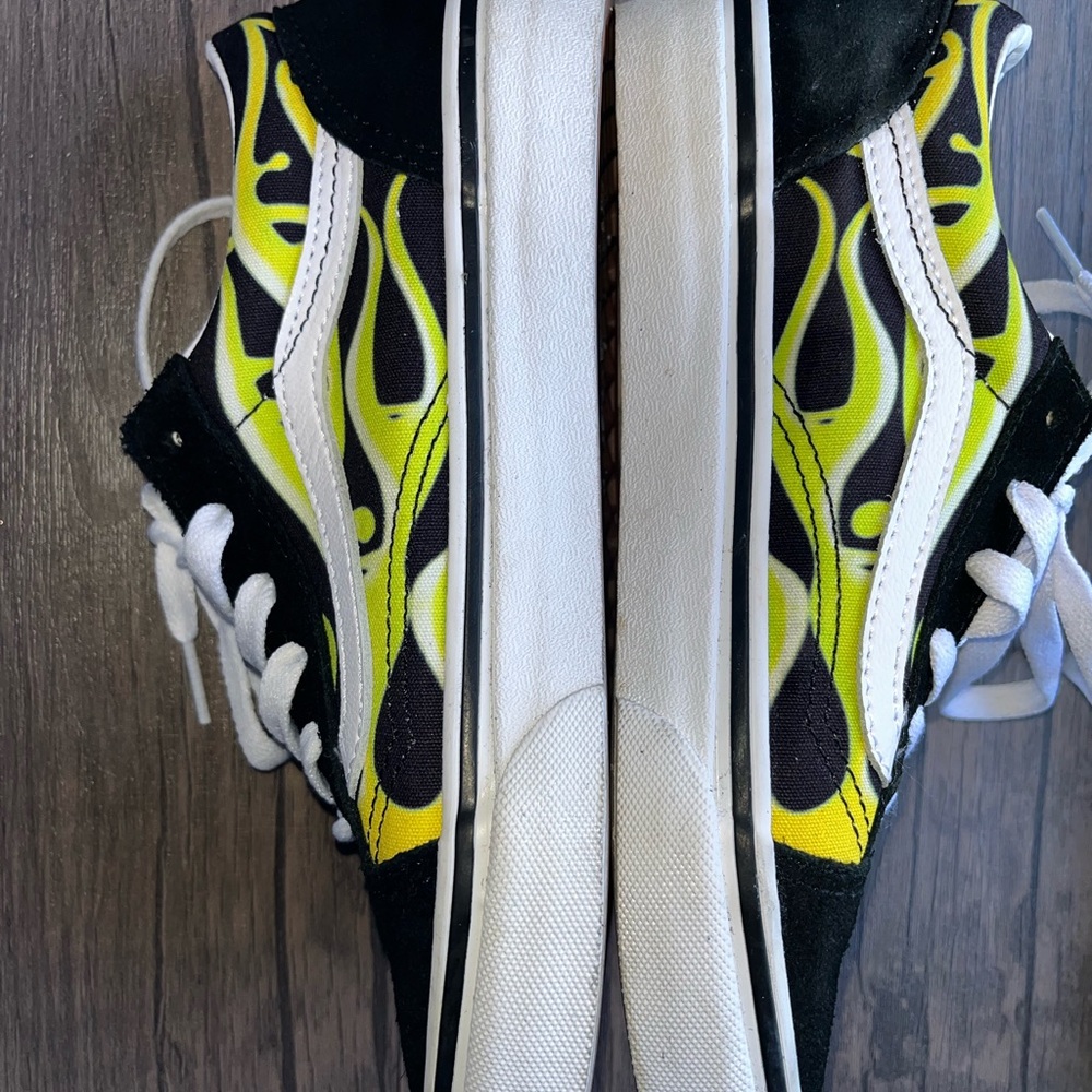Vans big kids size 4 worn twice .